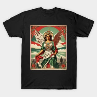 Angel de la Independencia Mexico Tourism Vintage Poster 3 T-Shirt